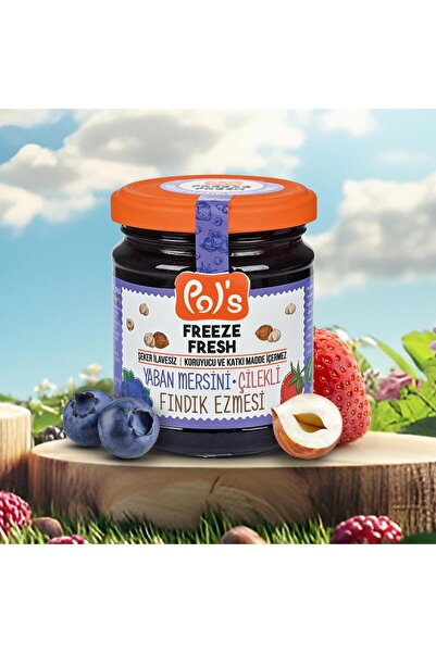 Pol's Freeze Fresh Yaban Mersinli Fındık Ezmesi 210 G