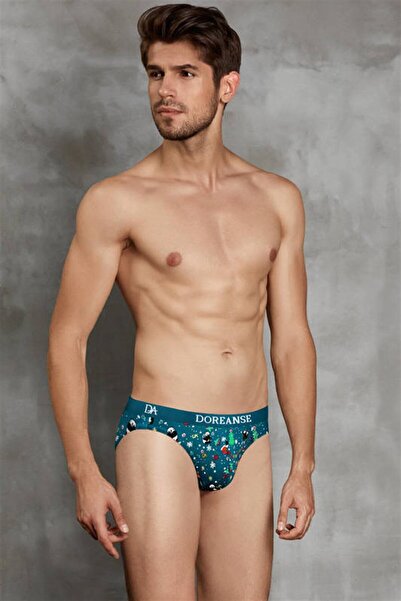 Doreanse Erkek Modal Çok Renkli Baskılı Külot Slip 1263