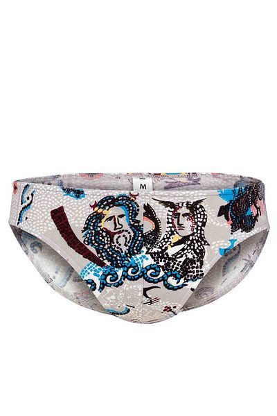 Doreanse Ανδρικό Modal Textile Πολύχρωμο εμπριμέ εσώρουχο Slip 1239