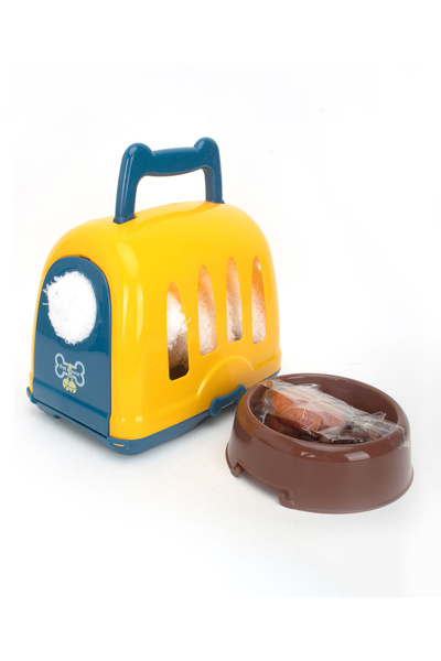 Fab N Funky Plush Dog With Cage Play Set for Kids 3+, Improve Motor Skills & Pretend Play
