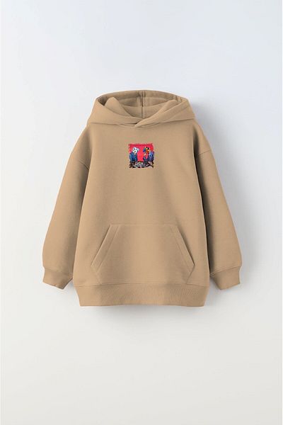 The Champ Clothing Hanorac cu glugă pentru copii, unisex, cu glugă, cu imprimeu de șah