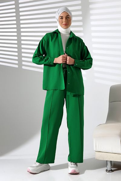 MCZ GİYİM Oversize Bottom-Top Women's Set