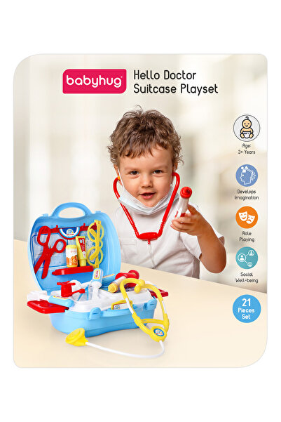 Babyhug مجموعة ألعاب الطبيب، تشجع على التصرف التعاطفي، تعزز اللعب الجماعي، غي...