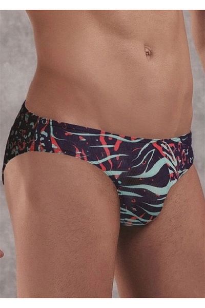 Doreanse Men's Zebra Printed Briefs Slip 1409