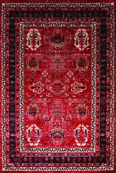 MRCLK MorCilek Afgan Plus AF 305 Yağcıbedir Desenli Yumuşak Dokulu Makine Halısı