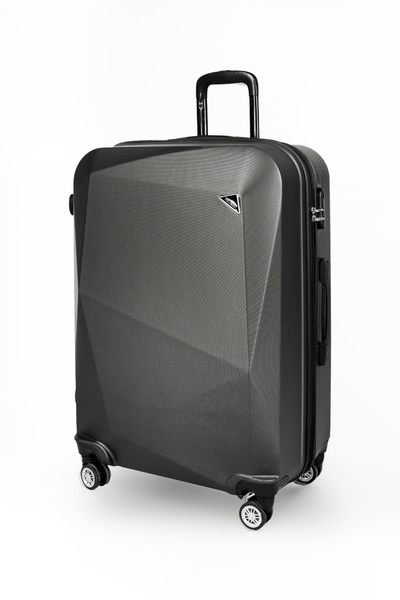 POLO&SKY Elmas Model Füme Renk Büyük Boy Valiz