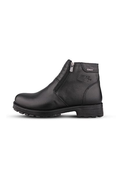 M.P. Cizme casual negre cu slip-on pentru bărbați