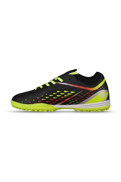 M.P. Pantofi de fotbal unisex negru-galben Astroturf - cu șireturi, MP 241-1358GR
