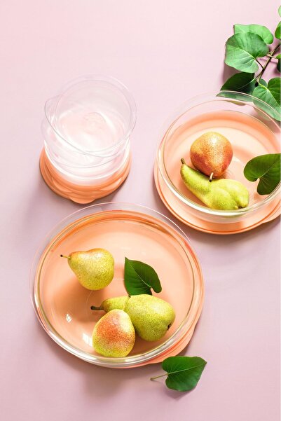 Tupperware 2.1L Crystal Bowl - Peach