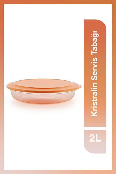 Tupperware Crystaline Fruit & Vegetable Storage and Serving Plate 2 Lt