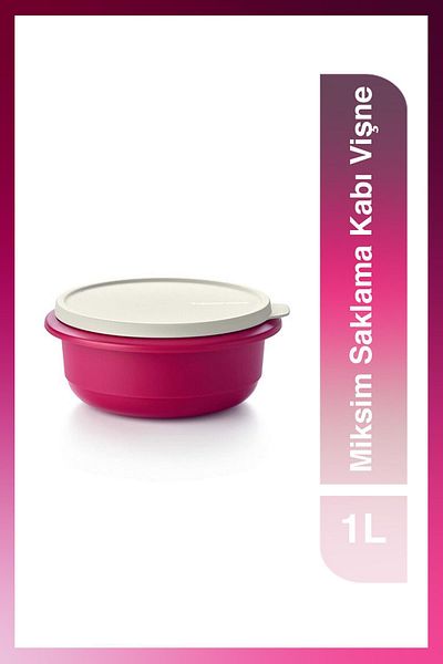 Tupperware ميكسيم حاوية تحضير وتخزين الطعام بالكرز 1 لتر