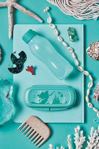 Tupperware Turquoise Eco Bottle Drinker and Flask - 310ml