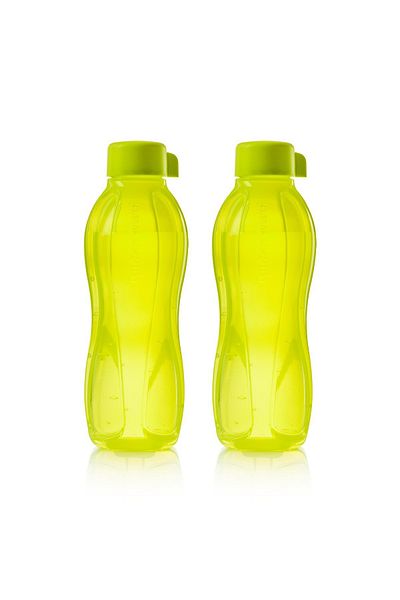 Tupperware زجاجة ليمون صديقة للبيئة سعة 750 مل - طقم مكون من 2 زجاجة مياه وزجاجة مياه