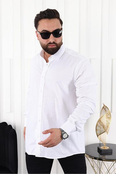 MCZ GİYİM Regular Shamra Fabric Men's Classic Shirt