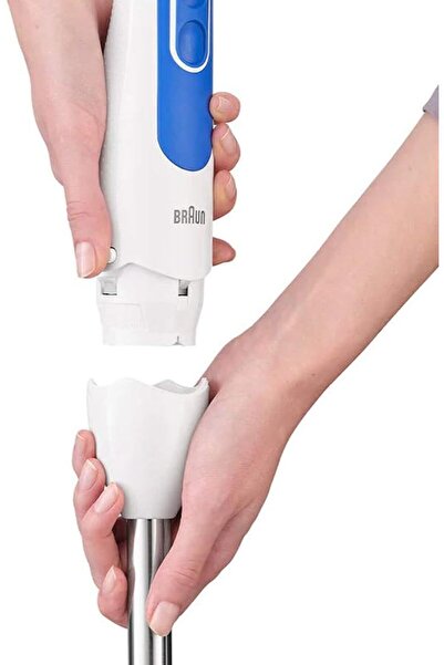 Braun Hand Blender Multiquick 3 Powerbell Plus, Splash Control, Dual Speed, 500ml Chopper - Mq3035