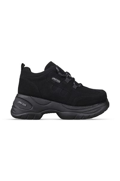 M.P. Black Lace-Up Black Casual Shoes