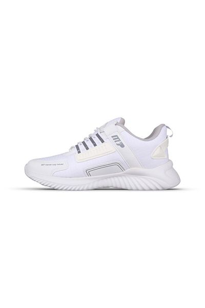 M.P. Men's Lace-Up White Sneakers