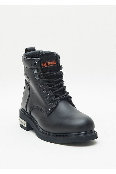 Harley Davidson Γυναικείες μαύρες δερμάτινες μπότες Gibson