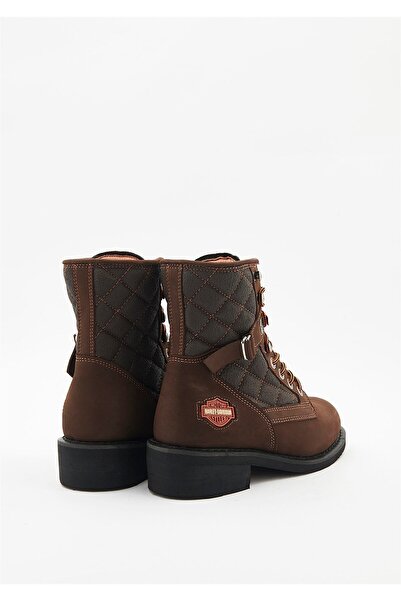 Harley Davidson Νέες ανδρικές μπότες Nubuck σε σκούρο καφέ χρώματος Worker