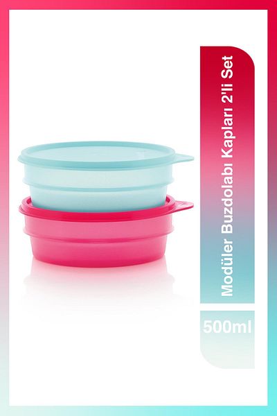 Tupperware Modular Refrigerator Storage Container Set of 2 500 ml