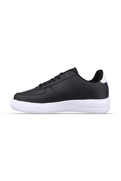 M.P. Women's Lace-Up Black-White Sneakers