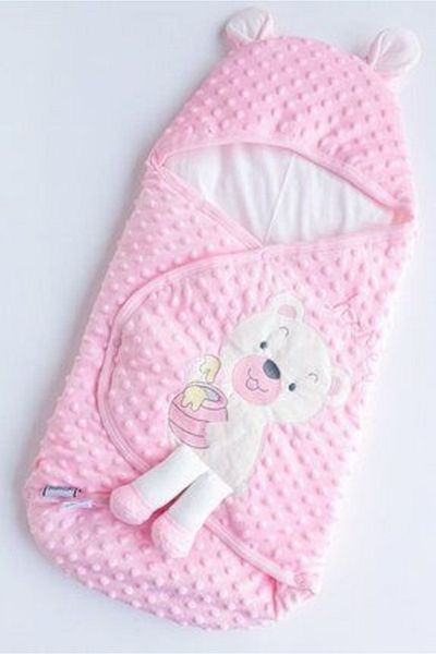ugurbocegicocukdunyası Chickpea Colored Ladybug Kids - Snap Fastener, Honey Embroidered Blanket Swaddle 4505
