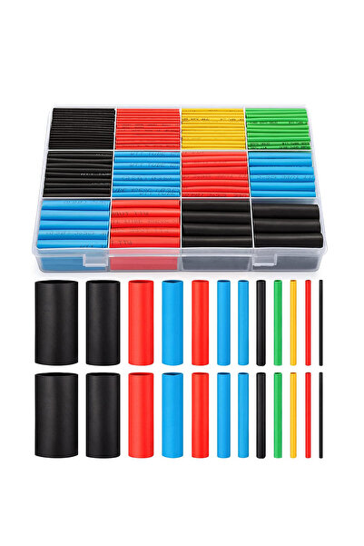 MAROKEN Makaron Seti 560 Parça Renkli Isıyla Daralan Makaron Kablo Tamir Onar...