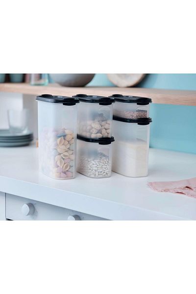 Tupperware Oval Dry Food Storage Container Set of 5