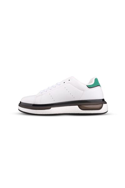MP PREMIUM Ανδρικό sneaker με κορδόνια λευκό-πράσινο