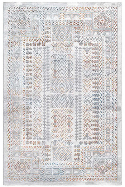 Efor Halı Paradise Beyaz Mavi Halı Yumuşak Oturma Odası Salon Çocuk Odası Mut...