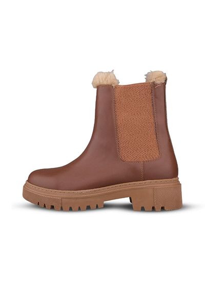 M.P. Cizme casual de damă, maro, cu slip-on