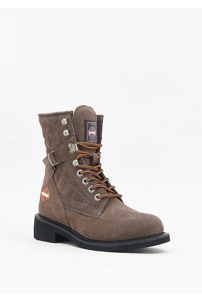 Harley Davidson Harley-Davidson New Worker Women's Gray Suede Boots