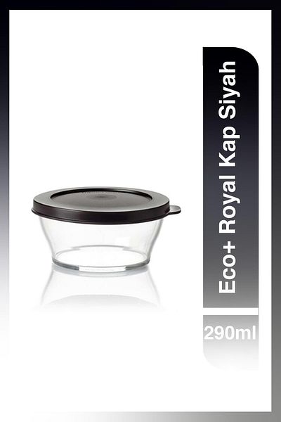 Tupperware Eco Royal 290ml Black Food Storage Container