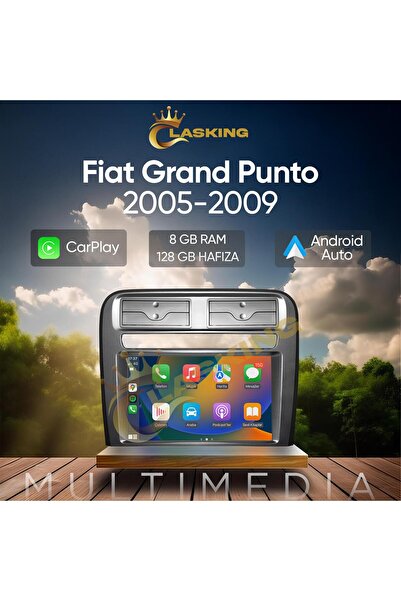 ClasKing FIAT PUNTO 2005-2009 9 INCH 8 GB RAM 128 GB HAFIZA ANDROID CARPLAY MULTIMEDIA