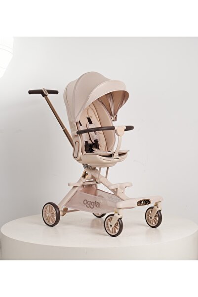 OGGİA V16 Premium Bebek Arabası – Çift Yönlü, Katlanabilir, Ebeveyn Koltuklu, Doğumdan İtibaren Kullanım