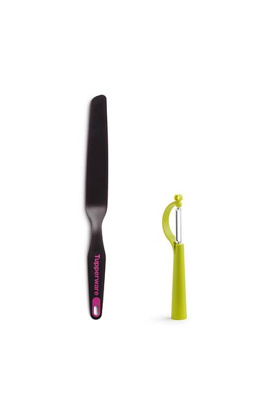 Tupperware Multi-Purpose Spatula and Side Peeler Set of 2
