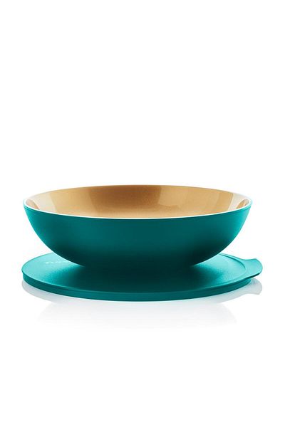 Tupperware Alegra Food Storage Container Water Green Gold 1.5 Lt