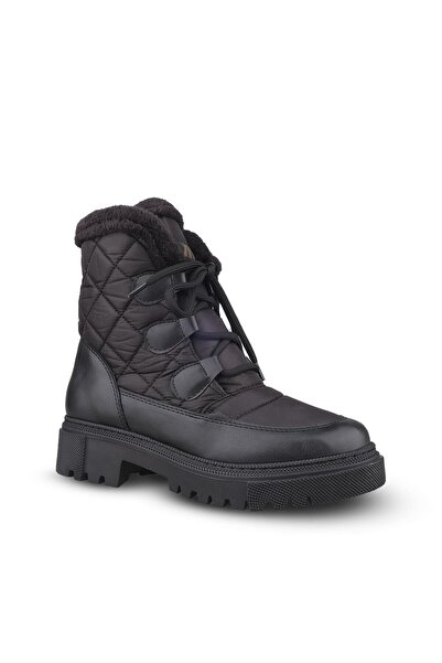 M.P. Women's Lace-Up Black Casual Boots