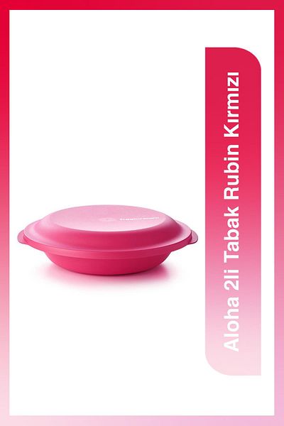 Tupperware Aloha Series Storage and Presentation Set Rubin Red