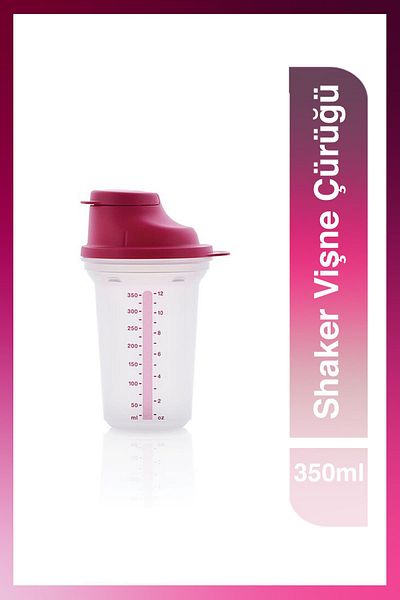 Tupperware Shaker 350 ml Cherry Decay - Food Preparation and Mixing Container