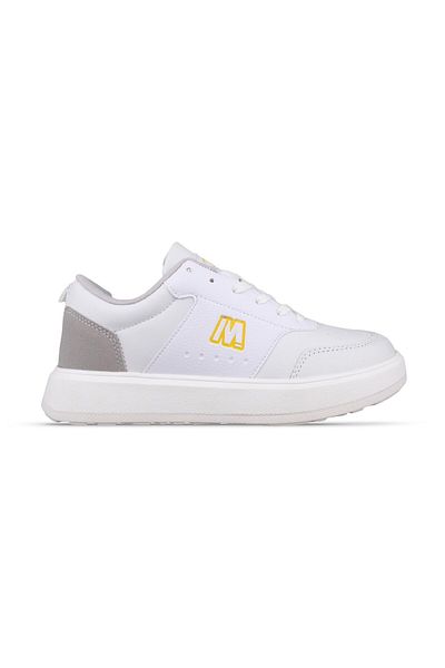 M.P. Women's Lace-Up White Sneakers