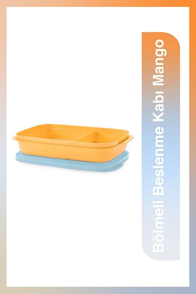 Tupperware Mango Thin Compartment Food Carrying Container