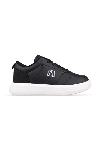 M.P. Women's Lace-Up Black-White Sneakers