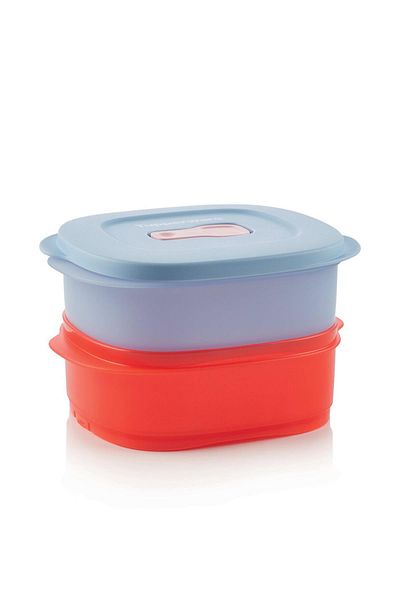 Tupperware ثلاجة صغيرة - سعة تخزين وتدفئة بسعة 500 مل، مجموعة مكونة من قطعتين