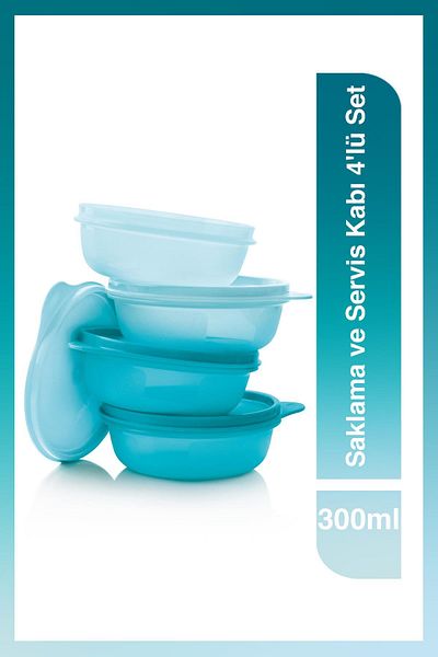 Tupperware Storage and Service Container Set of 4 300 ml