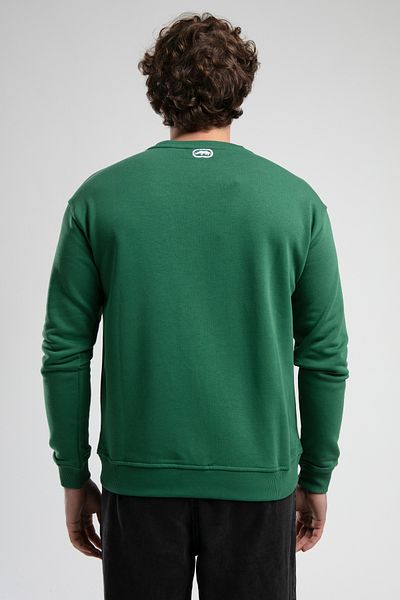 ECKO UNLTD Eastside Green Crew Neck Embroidered Loose Fit Men's Sweatshirt