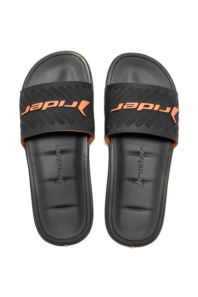 Rider Men's Black Slippers - Free ll Slide, Size 39/46