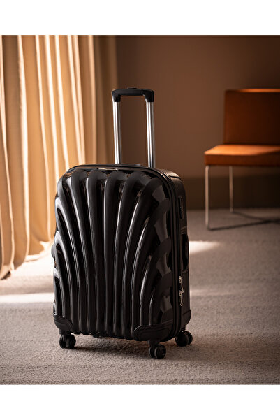 Madame Coco Huitre Valiz/bavul - Siyah - Orta Boy