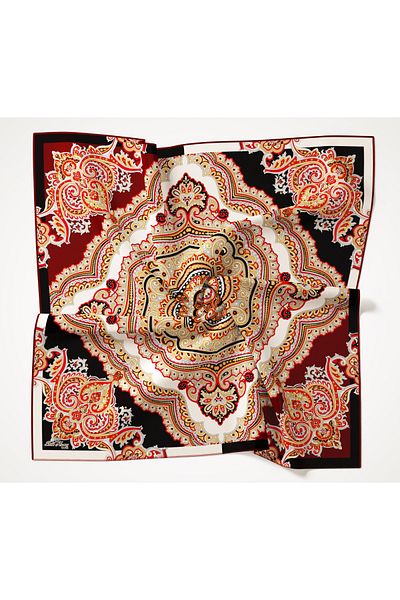 Silk Home Twill Polyester Shawl Pattern Scarf 3210-11