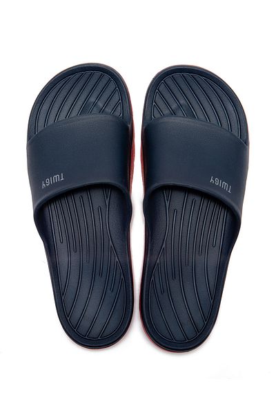 Twigy Ανδρικές παντόφλες Demba Navy Blue Red 40/45